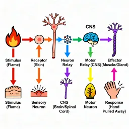 sensory neurons flow chart